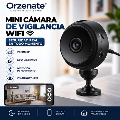 Orzenate™ – Mini Cámara WIFI 360° HD