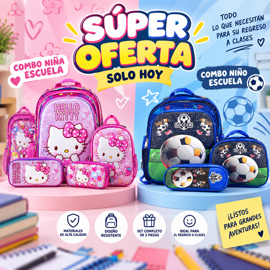 Orzenate™ – Combo de mochila para niño/as