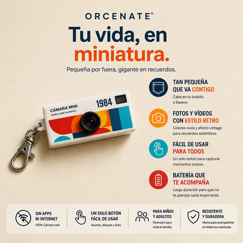 Orzenate™ Cámara Retro.