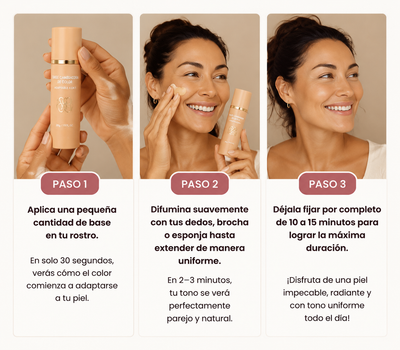 Orzenate™ - Base 4 en 1 con SPF 50 | Se adapta a tu tono en segundos.