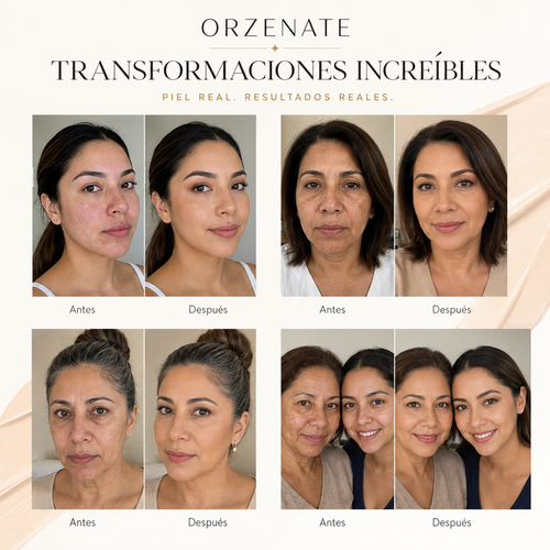 Orzenate™ - Base 4 en 1 con SPF 50 | Se adapta a tu tono en segundos.