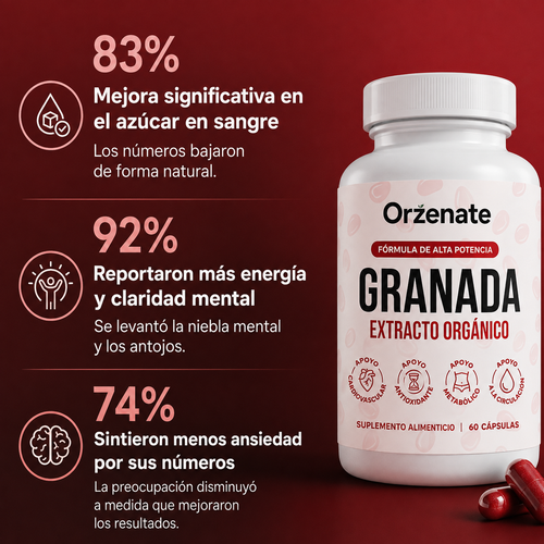Orzenate™ – Cápsulas de Extracto Orgánico de Granada